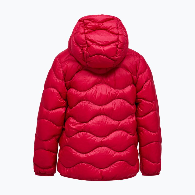 Daunenjacke für Kinder Peak Performance Helium Down Hood Jacket Tech Burgundy/Vertical Zenith 2
