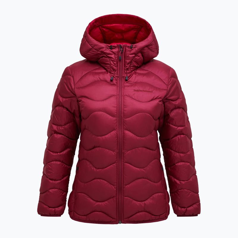 Damen Daunenjacke Peak Performance Helium Down Hood vertical zenith/tech burgundy 5