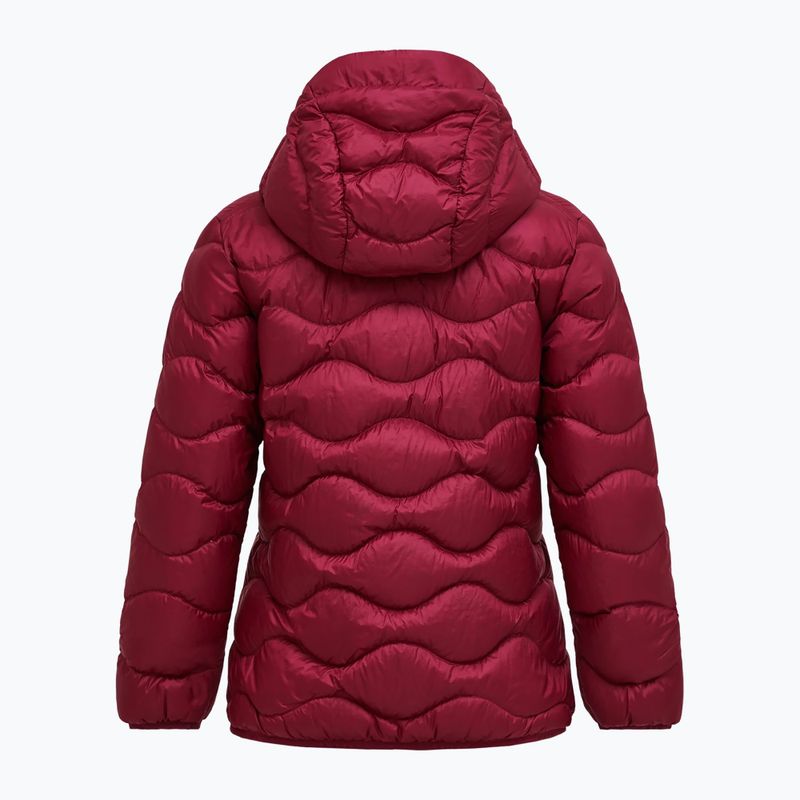 Damen Daunenjacke Peak Performance Helium Down Hood vertical zenith/tech burgundy 6