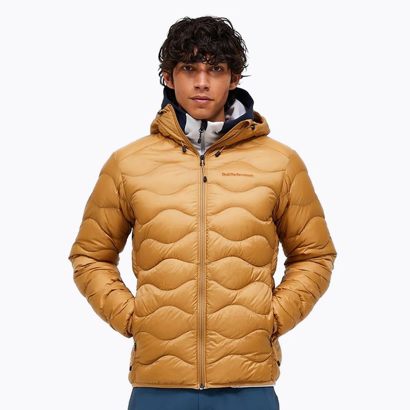 Herren-Daunenjacke Peak Performance Helium Down Hood sierra sand