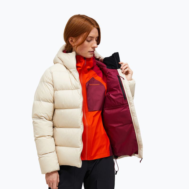 Damen-Daunenjacke Peak Performance Frost Down Puffer Jacket Sand Fog 3