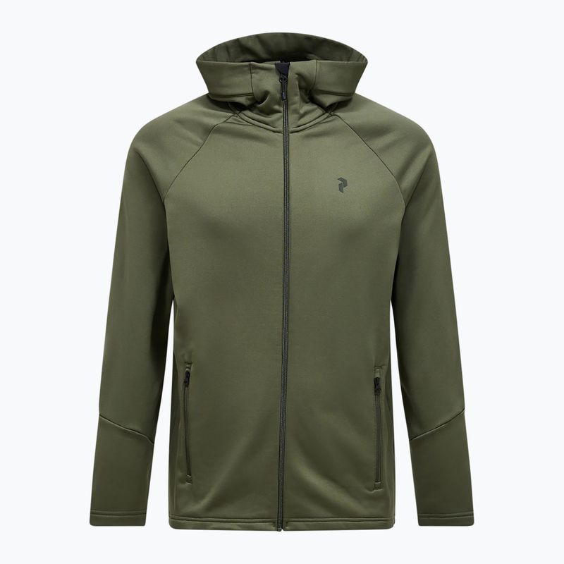 Herren Zip-Hoodie Peak Performance Rider Essentials Zip Hood pine needle/pine needle 5