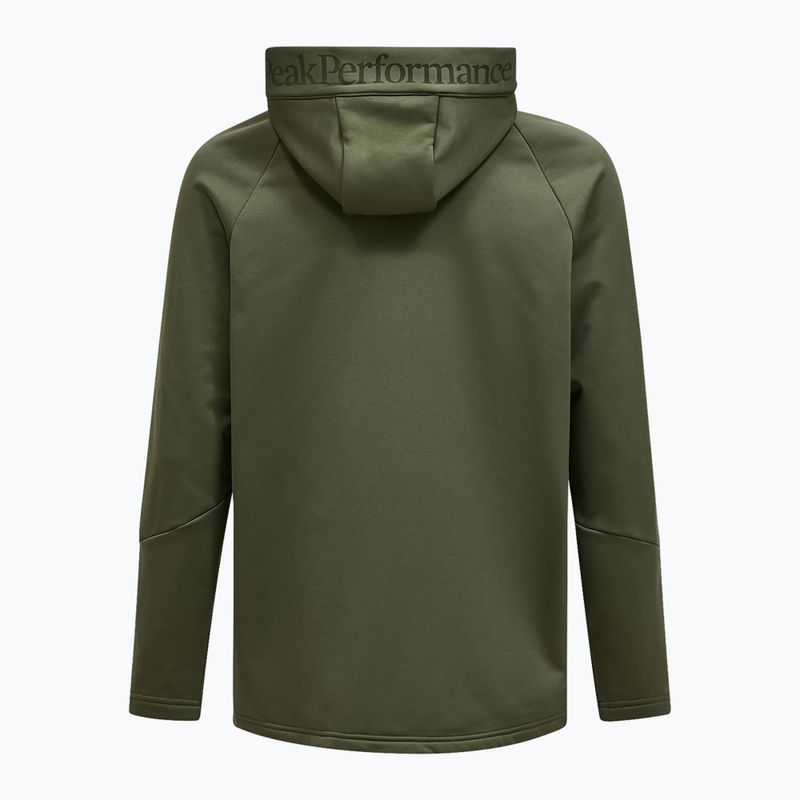 Herren Zip-Hoodie Peak Performance Rider Essentials Zip Hood pine needle/pine needle 6