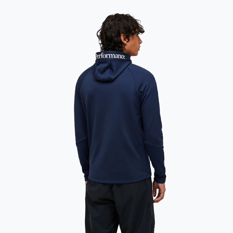 Herren-Hoodie Peak Performance Rider Essentials Zip Hood blue shadow/blue shadow 3