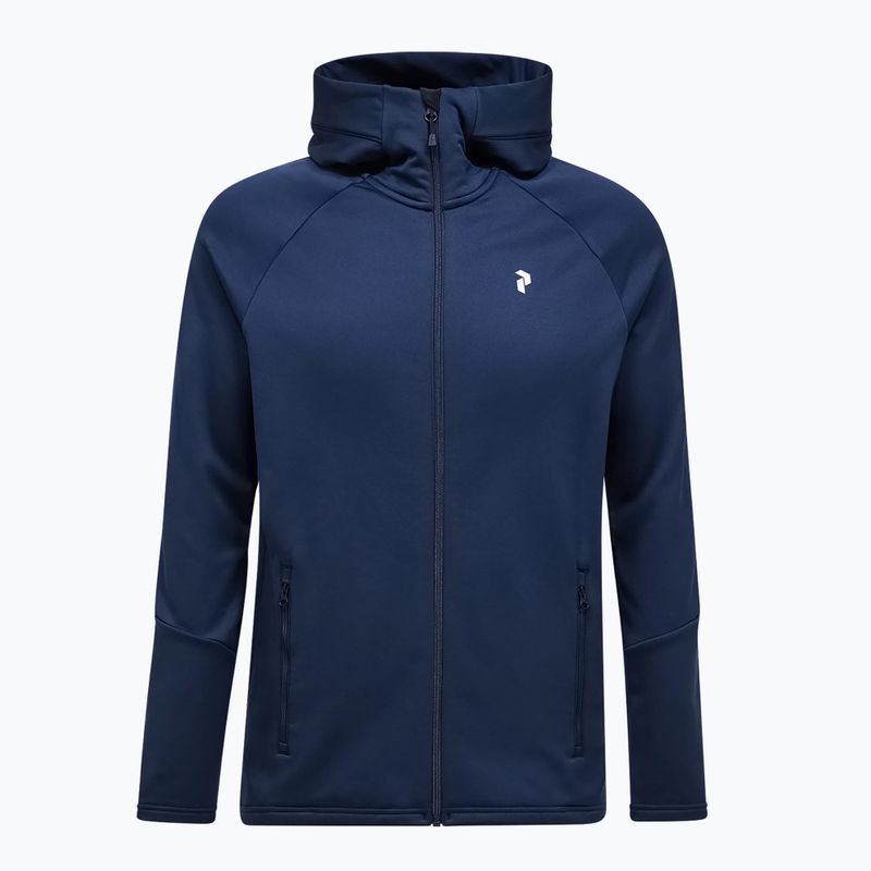 Herren-Hoodie Peak Performance Rider Essentials Zip Hood blue shadow/blue shadow 6