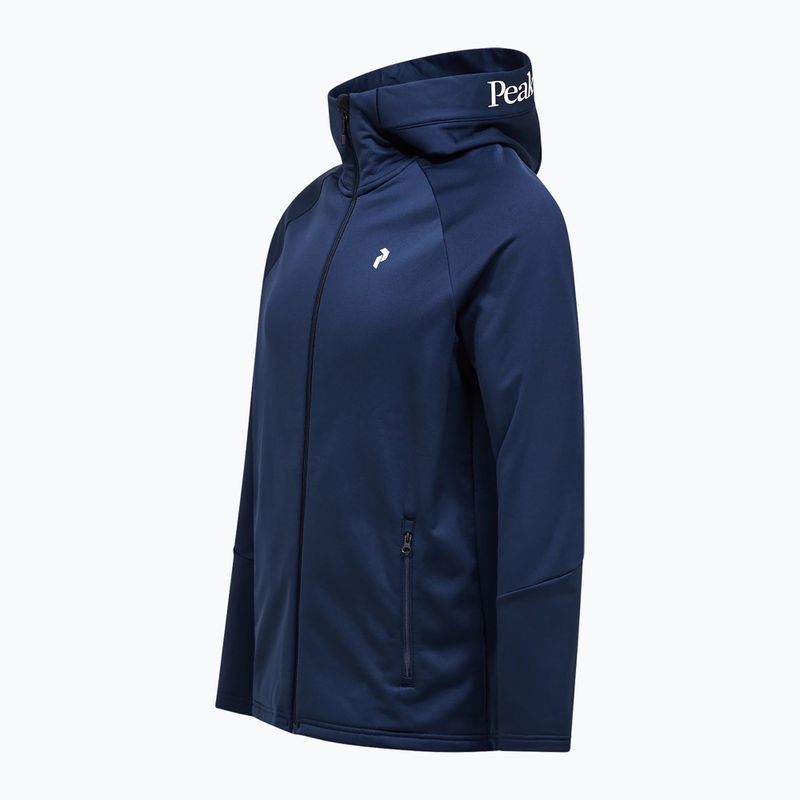 Herren-Hoodie Peak Performance Rider Essentials Zip Hood blue shadow/blue shadow 8