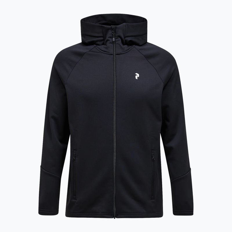 Herren-Hoodie Peak Performance Rider Essentials Zip Hood black/black 6