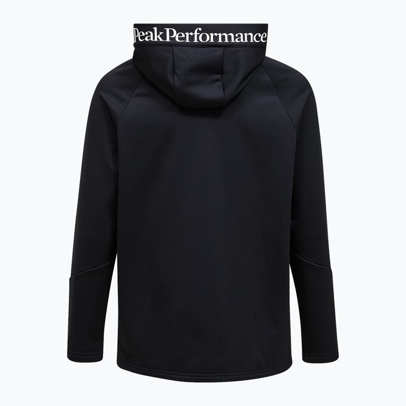 Herren-Hoodie Peak Performance Rider Essentials Zip Hood black/black 7