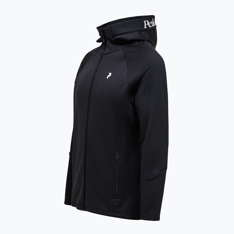 Herren-Hoodie Peak Performance Rider Essentials Zip Hood black/black 8