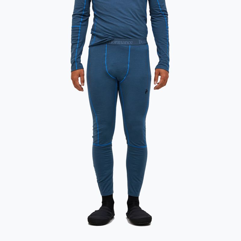 Herren Thermounterhose Peak Performance Magic 7/8 Johns Long Wool-Blend Baselayer mountain lake