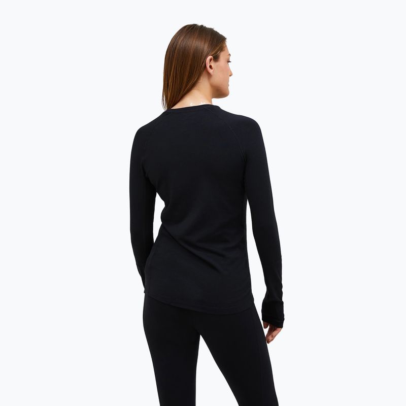 Damen-Thermoaktivshirt Peak Performance Magic Crew Wool-Blend Baselayer black/black 2