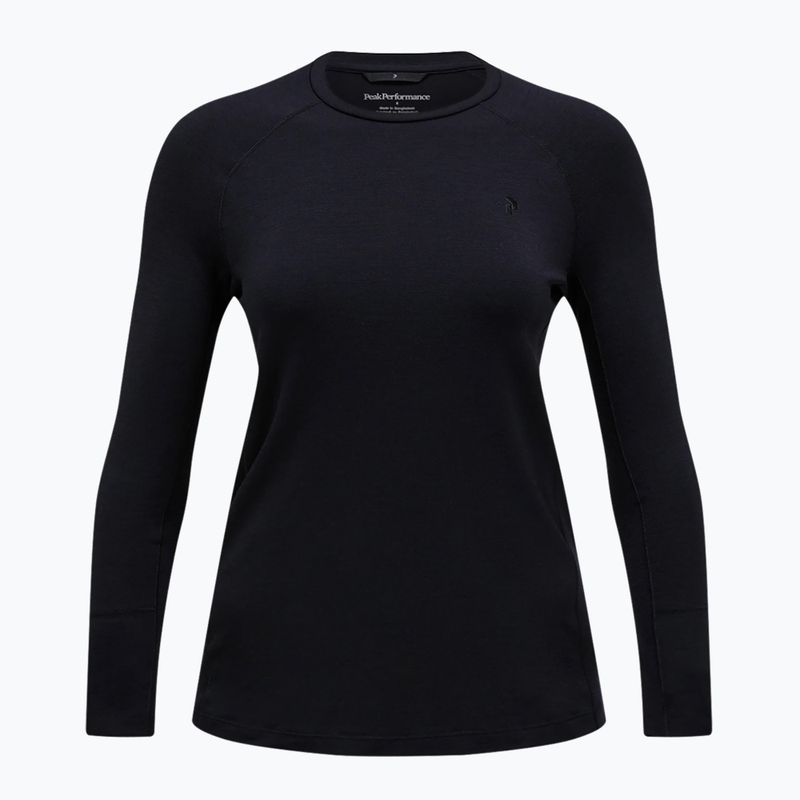 Damen-Thermoaktivshirt Peak Performance Magic Crew Wool-Blend Baselayer black/black 3