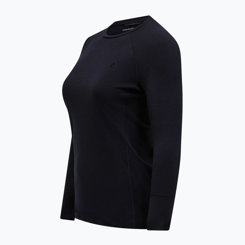Damen-Thermoaktivshirt Peak Performance Magic Crew Wool-Blend Baselayer black/black 5