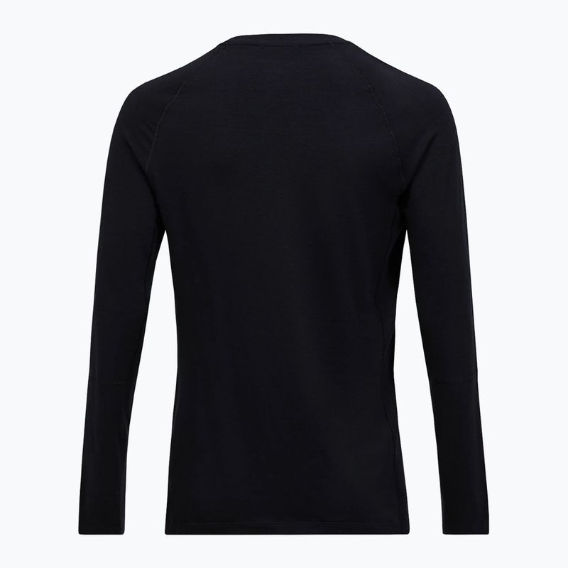 Herren Thermo-Longsleeve Peak Performance Magic Crew Wool-Blend Baselayer black/black 4