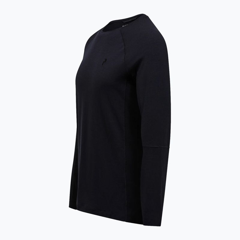 Herren Thermo-Longsleeve Peak Performance Magic Crew Wool-Blend Baselayer black/black 5