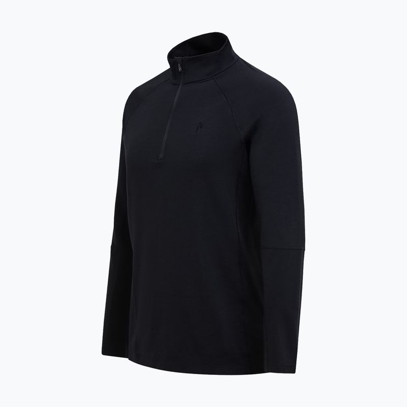 Herren Funktionsshirt langärmlig Peak Performance Magic Half Zip Wool-Blend Baselayer black/black 5