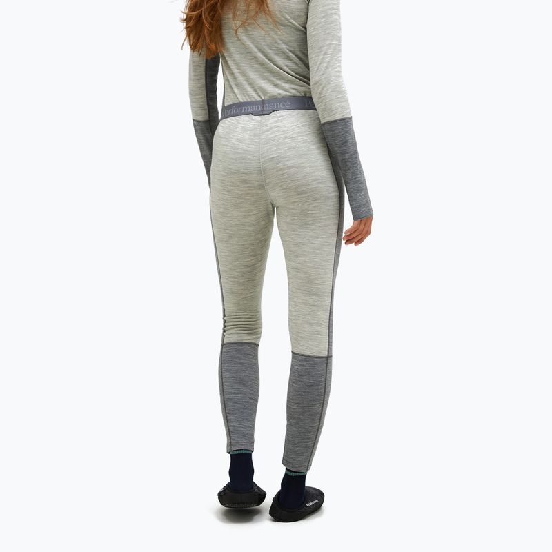 Damen Thermounterhose Peak Performance Peak Performance Magic 7/8 Long Johns Wool-Blend Baselayer med grey melange/melange grey 2