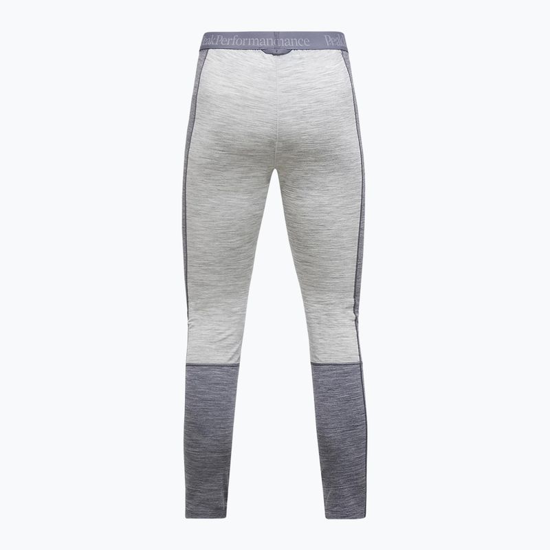 Damen Thermounterhose Peak Performance Peak Performance Magic 7/8 Long Johns Wool-Blend Baselayer med grey melange/melange grey 4