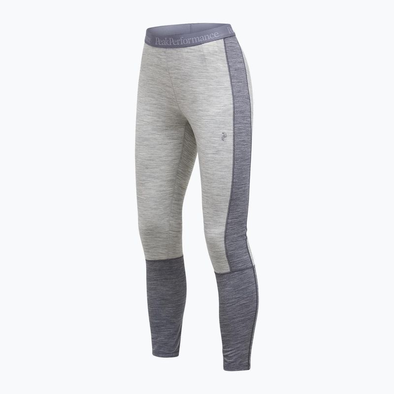 Damen Thermounterhose Peak Performance Peak Performance Magic 7/8 Long Johns Wool-Blend Baselayer med grey melange/melange grey 5