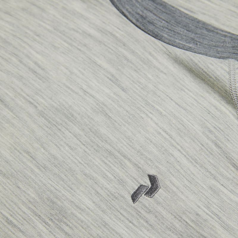 Damen-Thermoaktivshirt Peak Performance Magic Crew Wool-Blend Baselayer med grey melange 7