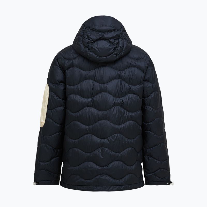 Herren-Daunenjacke Peak Performance Helium Utility Down Hood black/sand fog 2
