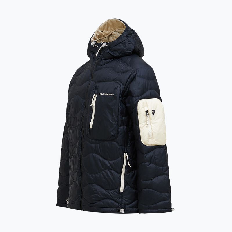 Herren-Daunenjacke Peak Performance Helium Utility Down Hood black/sand fog 3