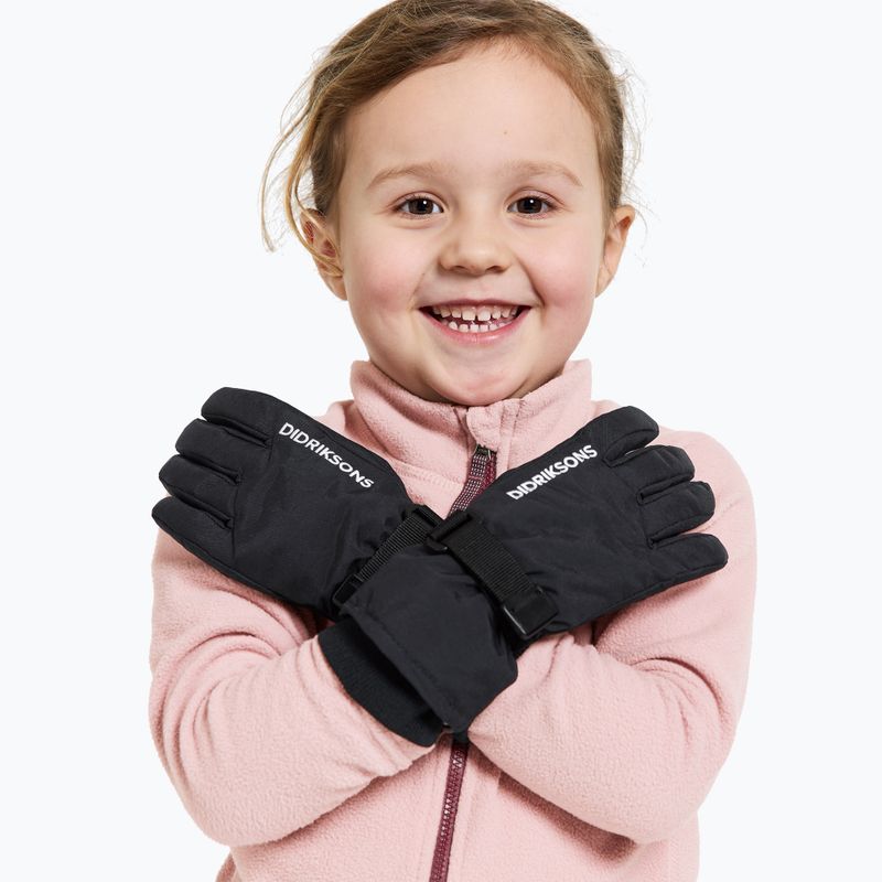 Didriksons Biggles Kinder-Skihandschuhe schwarz 3