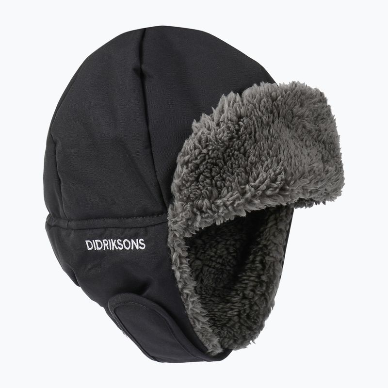 Didriksons Biggles schwarze Wintermütze für Kinder