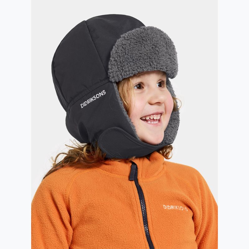 Didriksons Biggles schwarze Wintermütze für Kinder 2