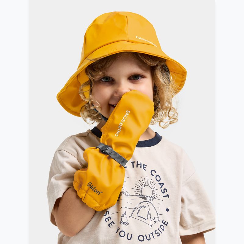 Kinder Skihandschuhe Didriksons Pileglove 8 oat yellow 4