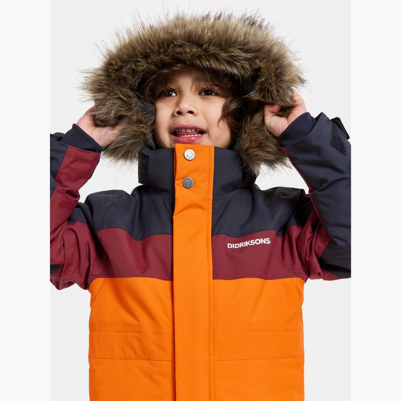 Skioverall Kinder Didriksons Bjärven Cover orange jam 5