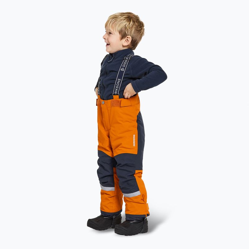 Skihose Kinder Didriksons Idre orange jam 4