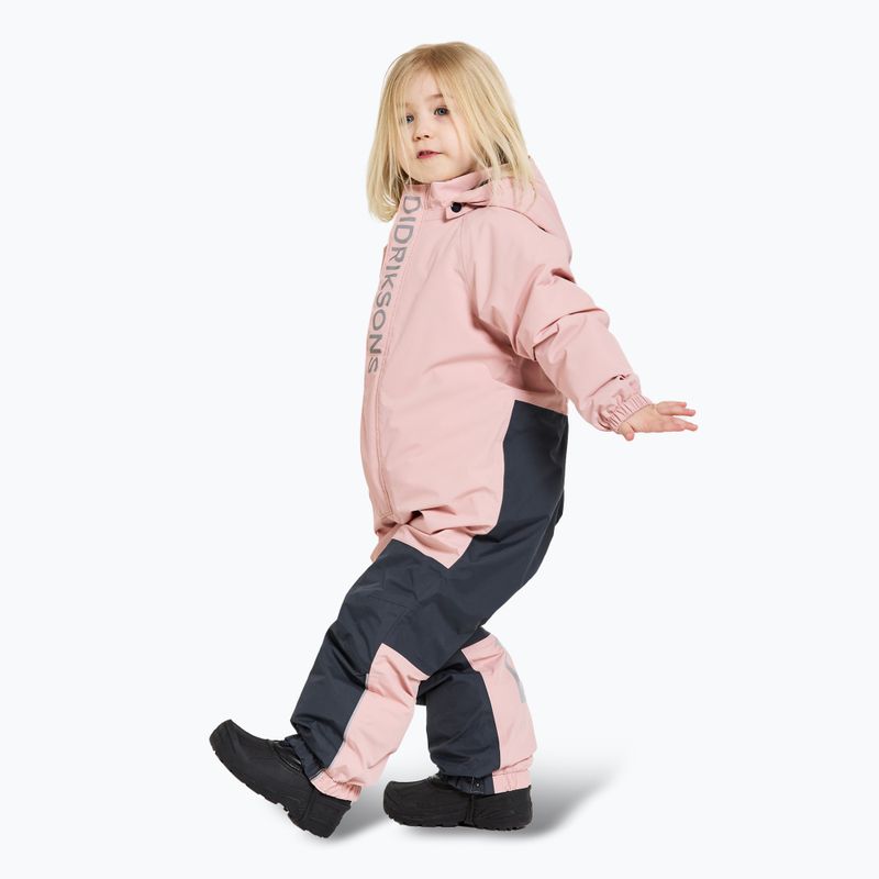 Skioverall Kinder Didriksons Talvi Cover dusty pink 3