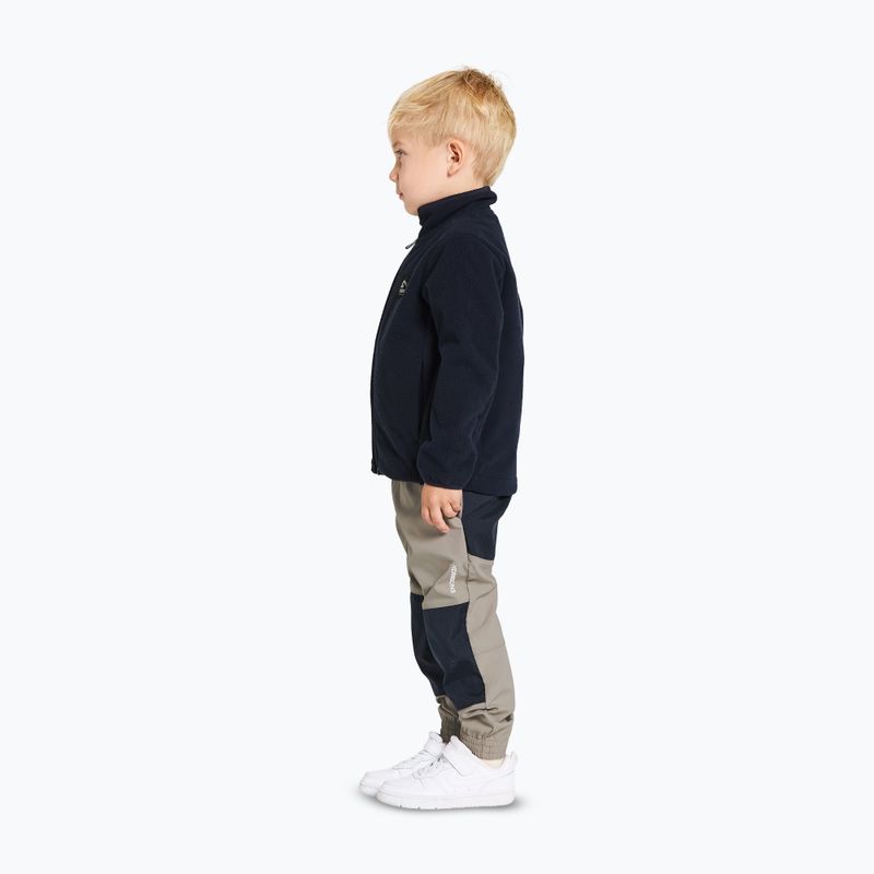 Didriksons Muskot dunkelnachtblaues Kinder-Fleece-Sweatshirt 5