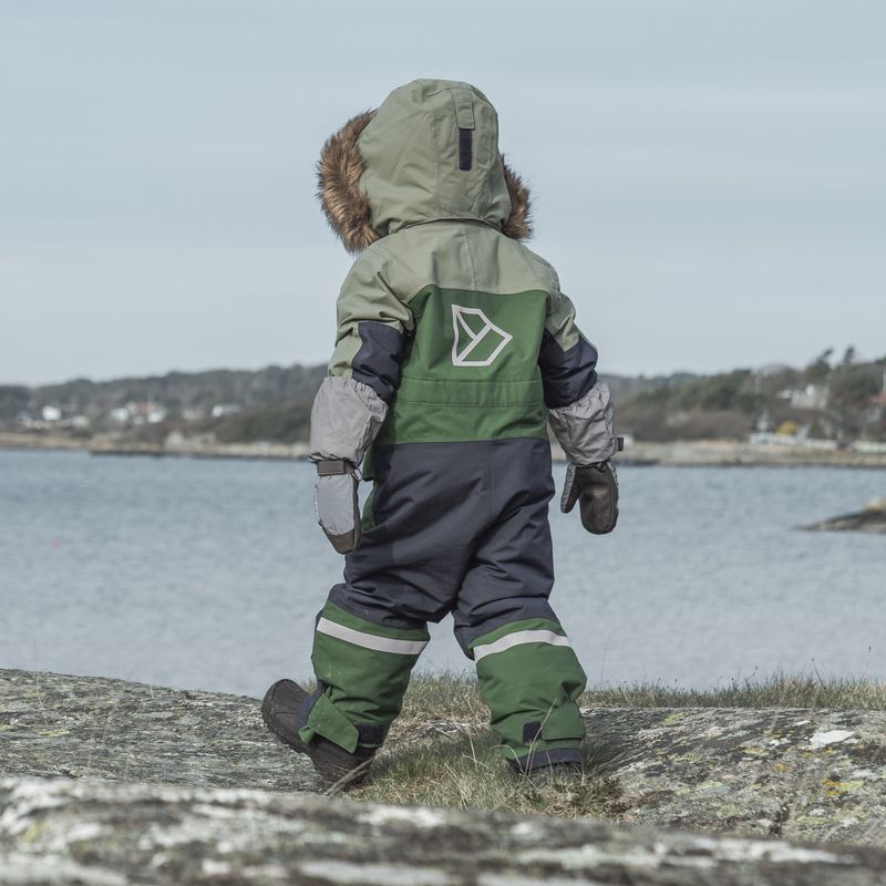 Didriksons Bjärven Cover leichtes Moos Kinder Skianzug 18