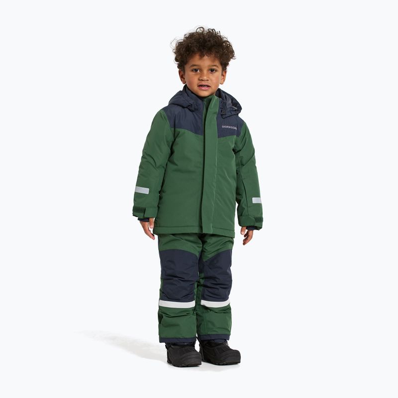 Kinder-Skiset Didriksons Skare pine green 6