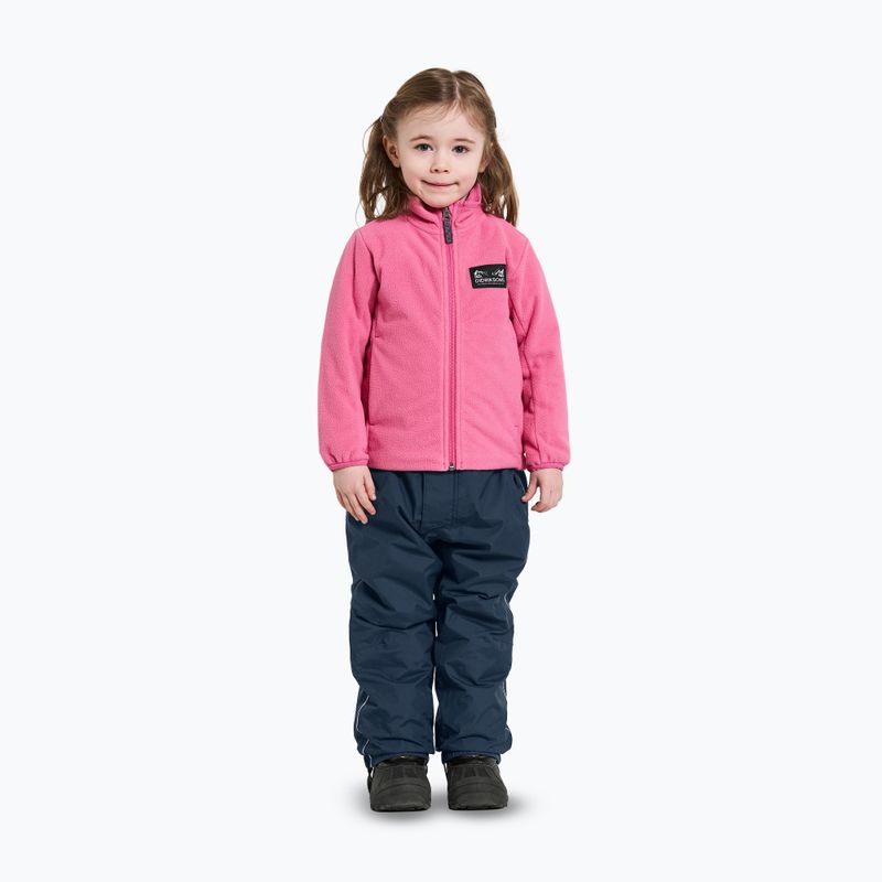 Didriksons Muskot süßes rosa Kinder-Fleece-Sweatshirt 2