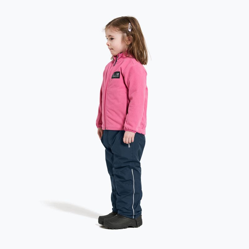 Didriksons Muskot süßes rosa Kinder-Fleece-Sweatshirt 5