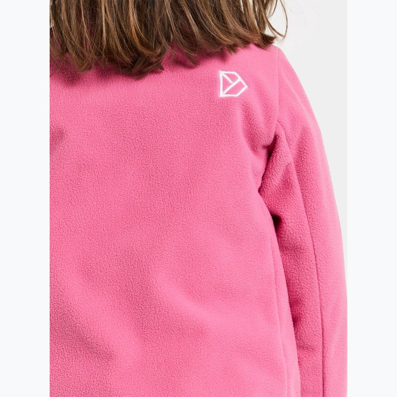 Didriksons Muskot süßes rosa Kinder-Fleece-Sweatshirt 7