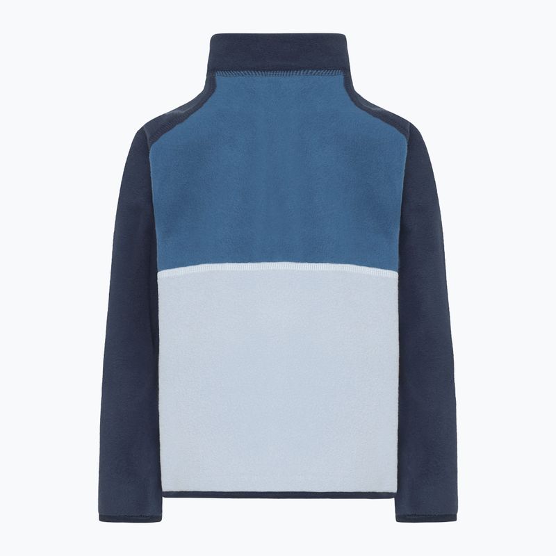 Didriksons Monte Half Button Kinder Fleece-Sweatshirt Wolke blau 8
