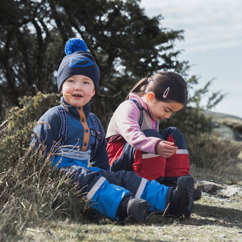 Didriksons Monte Half Button Kinder Fleece-Sweatshirt Wolke blau 11