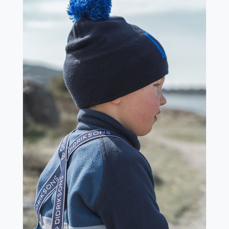 Didriksons Monte Half Button Kinder Fleece-Sweatshirt Wolke blau 14