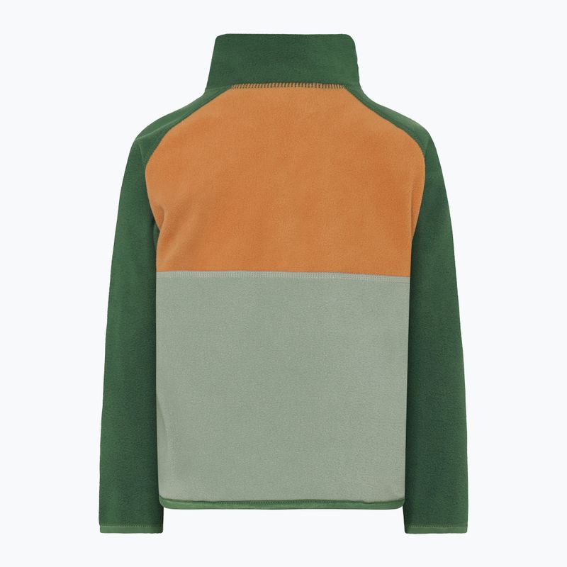 Didriksons Monte Half Button leichtes Moos Kinder Fleece-Sweatshirt 2