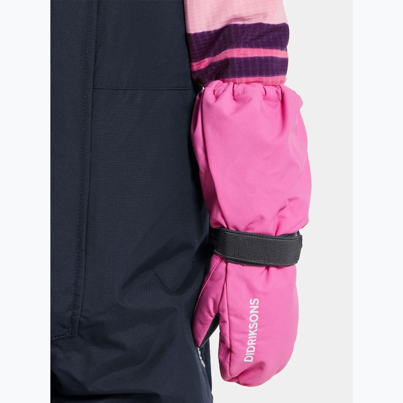 Didriksons Kinder-Skihandschuhe Biggles Fäustlinge süß rosa 3