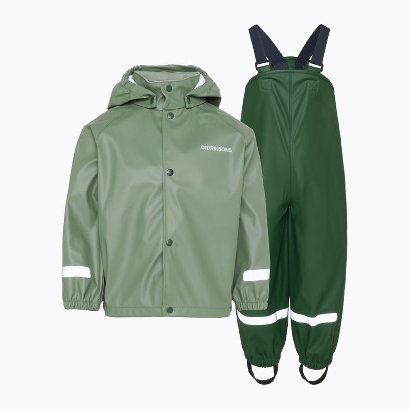 Kinder-Regenanzug Didriksons Slaskeman light moss