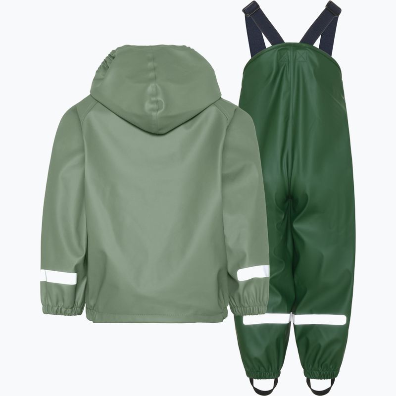 Kinder-Regenanzug Didriksons Slaskeman light moss 2