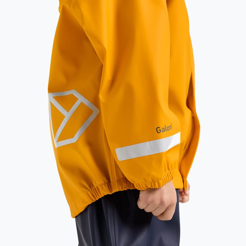 Regenjacke Kinder Didriksons Slaskeman oat yellow 7