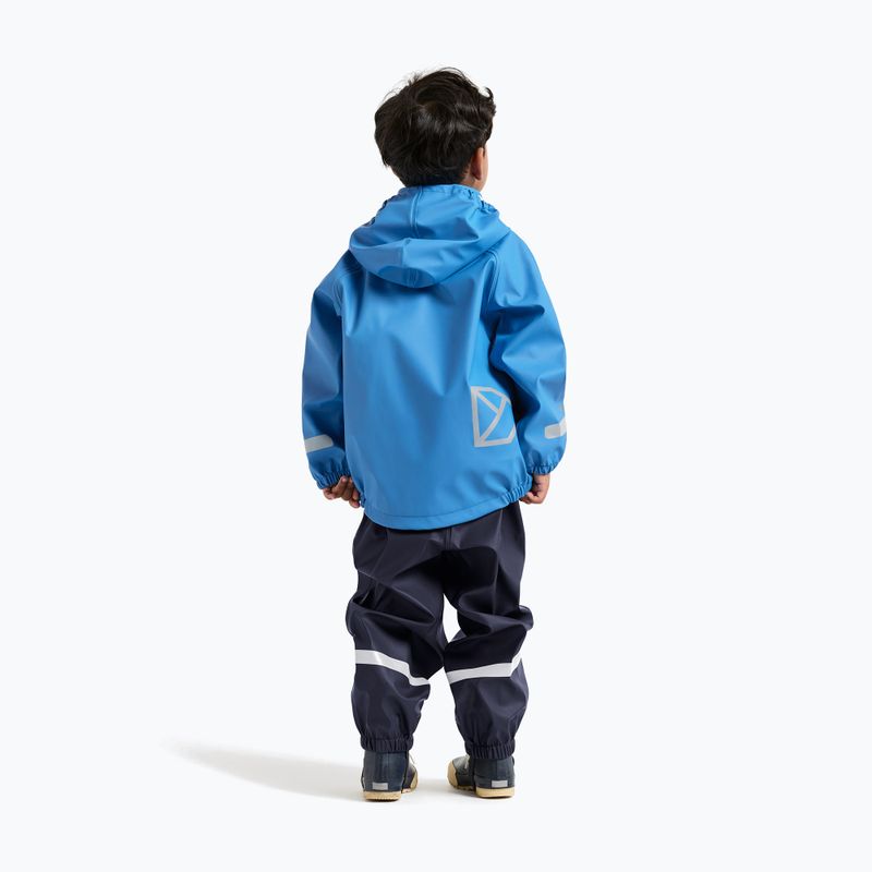 Regenjacke Kinder Didriksons Slaskeman sharp blue 3