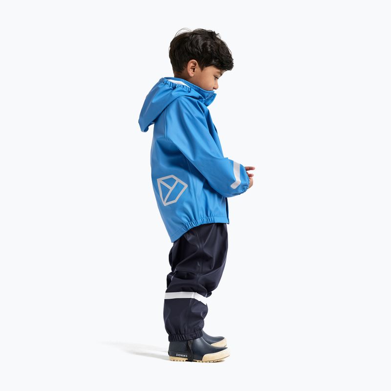 Regenjacke Kinder Didriksons Slaskeman sharp blue 4