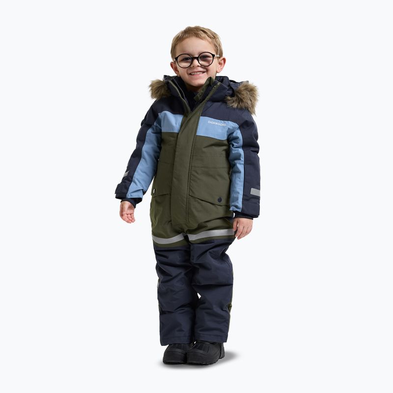 Kinder-Skianzug Didriksons Bjärven Cover 5 deep green 2